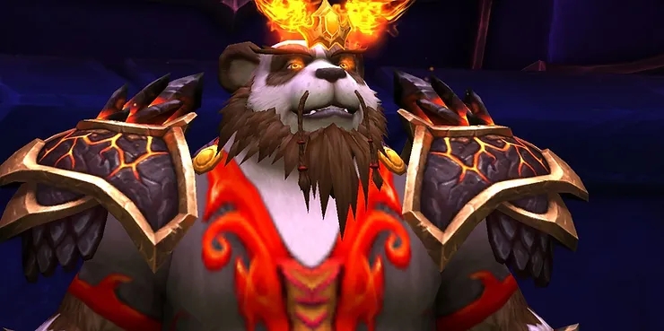 Warcraft Pandaren Looking Up